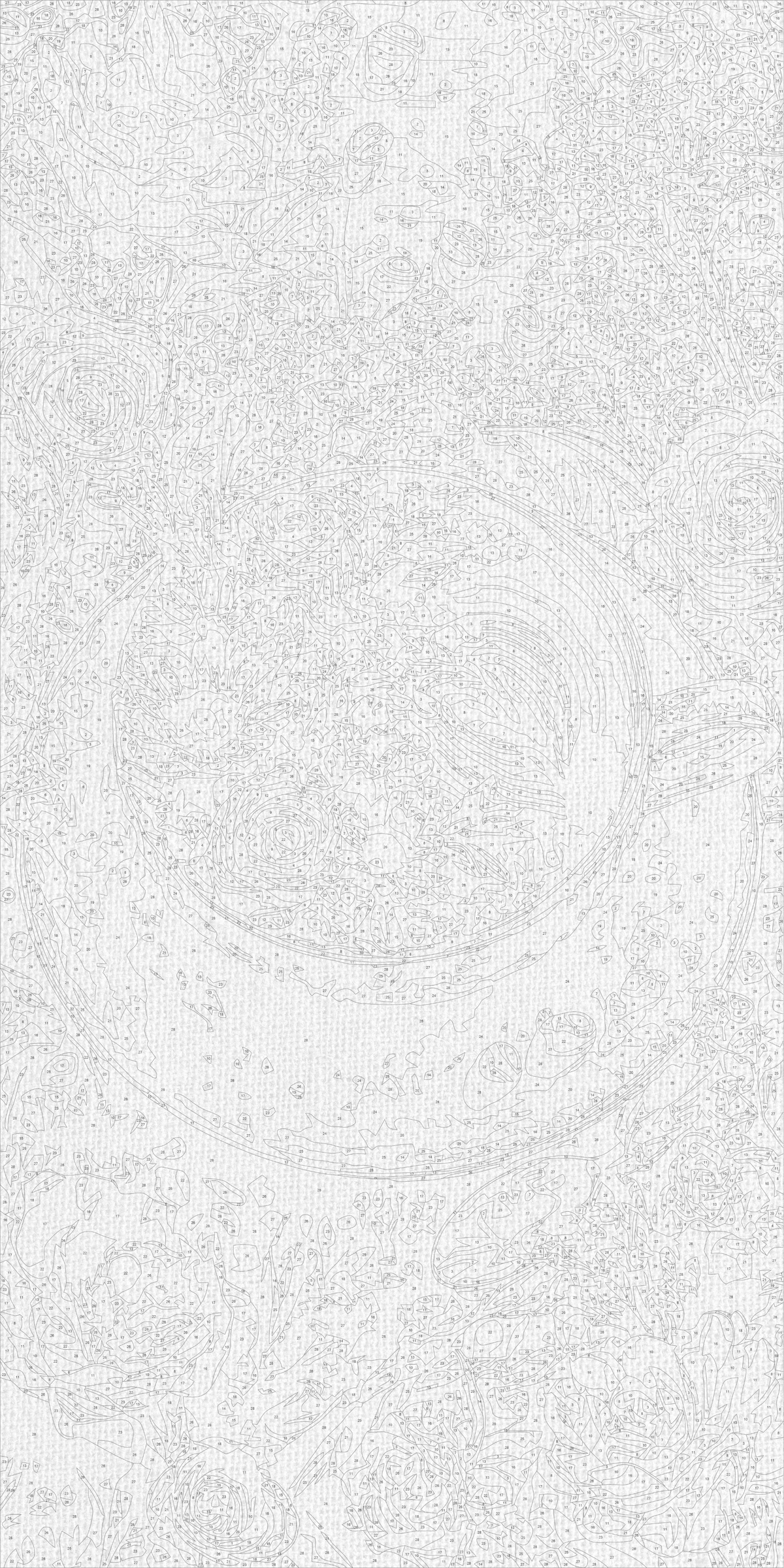 Pictură pe numere pe șasiu 40×80 cm – Flori și cafea – Flori/Natură statică – LW 5203