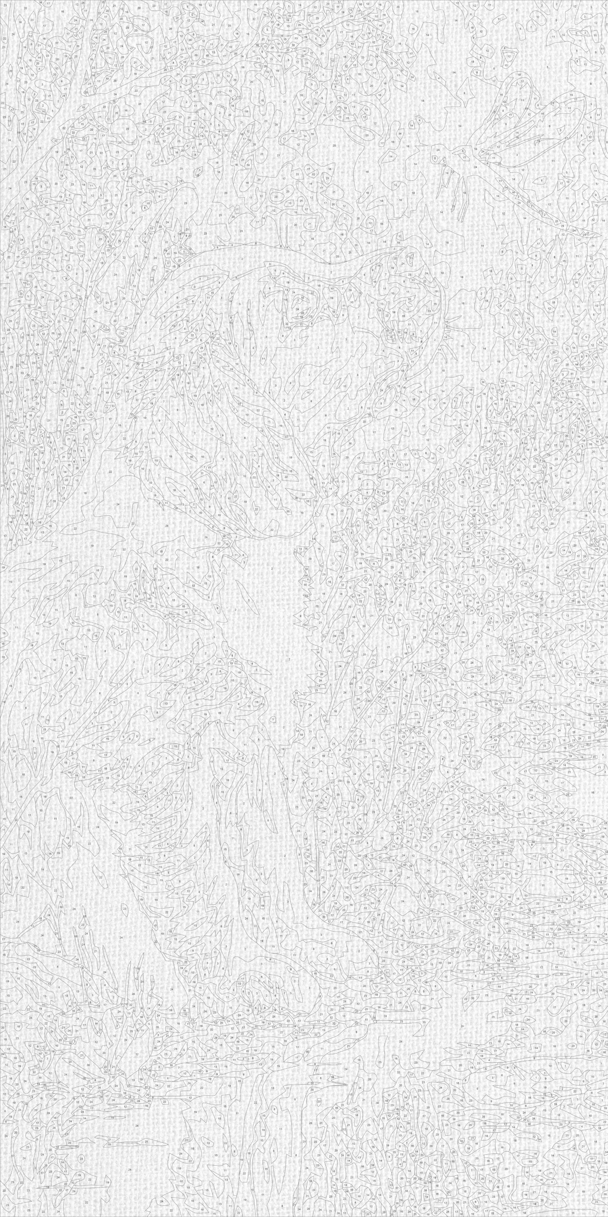 Pictură pe numere pe șasiu 40×80 cm – Cățeluș și insecte – Animale – LW 5204