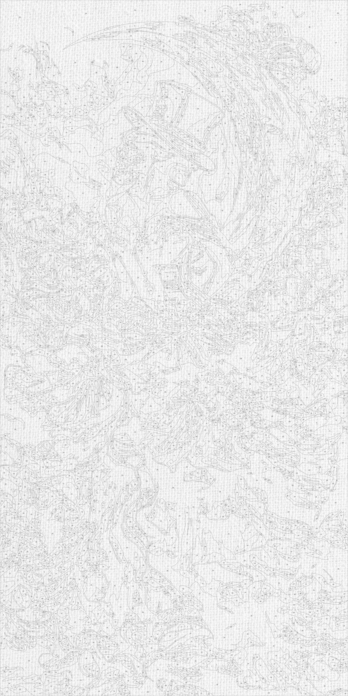Pictură pe numere pe șasiu 40×80 cm – Fată elegantă cu culori metalice – Oameni/Flori – LW 5206