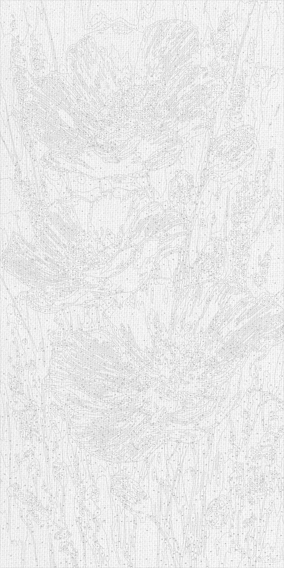 Pictură pe numere pe șasiu 40×80 cm – Flori delicate cu culori metalice – Flori – LW 5207