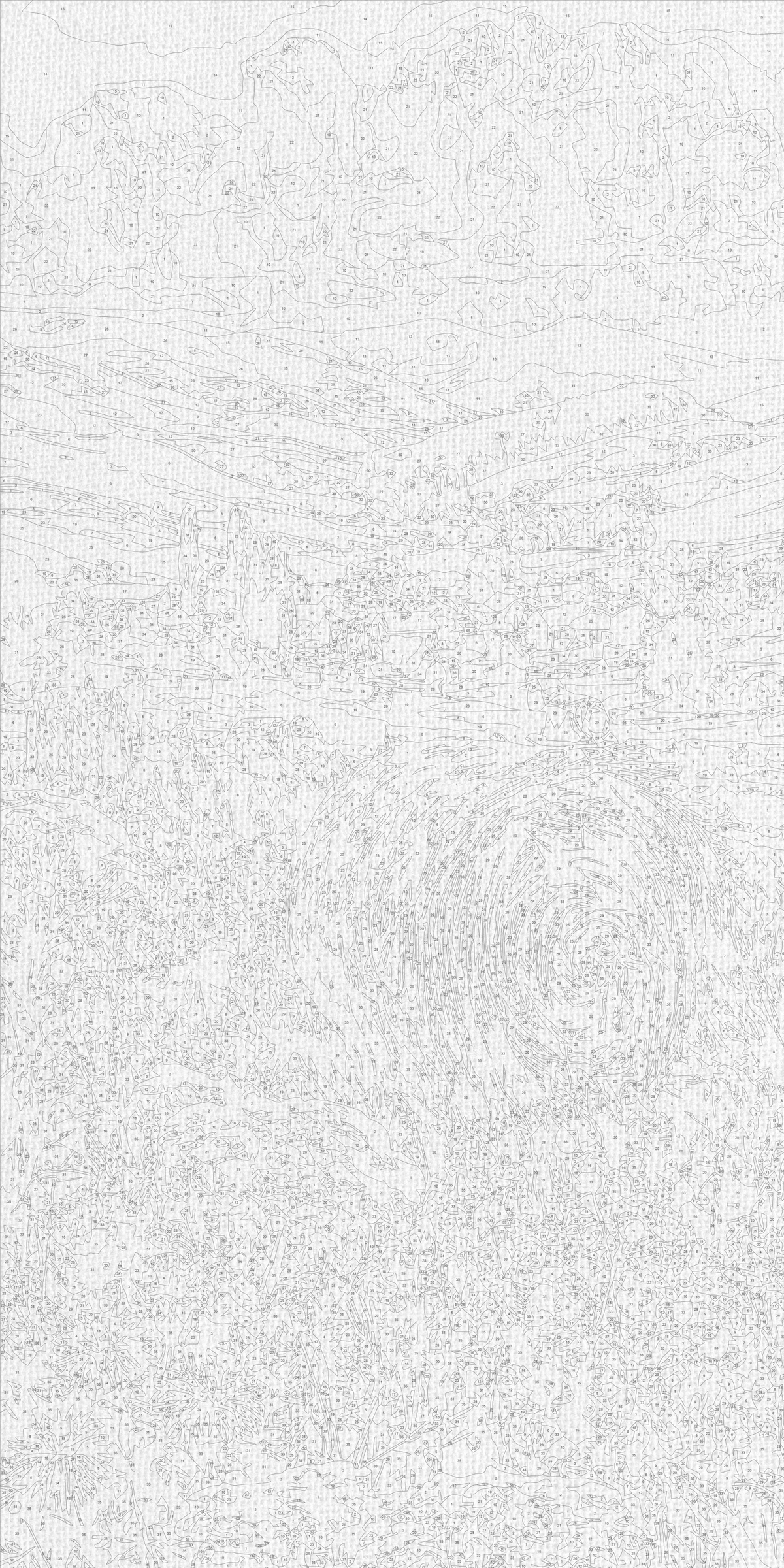 Pictură pe numere pe șasiu 40×80 cm – Flori în mijlocul secerișului cu culori metalice – Peisaj/Flori – LW 5211