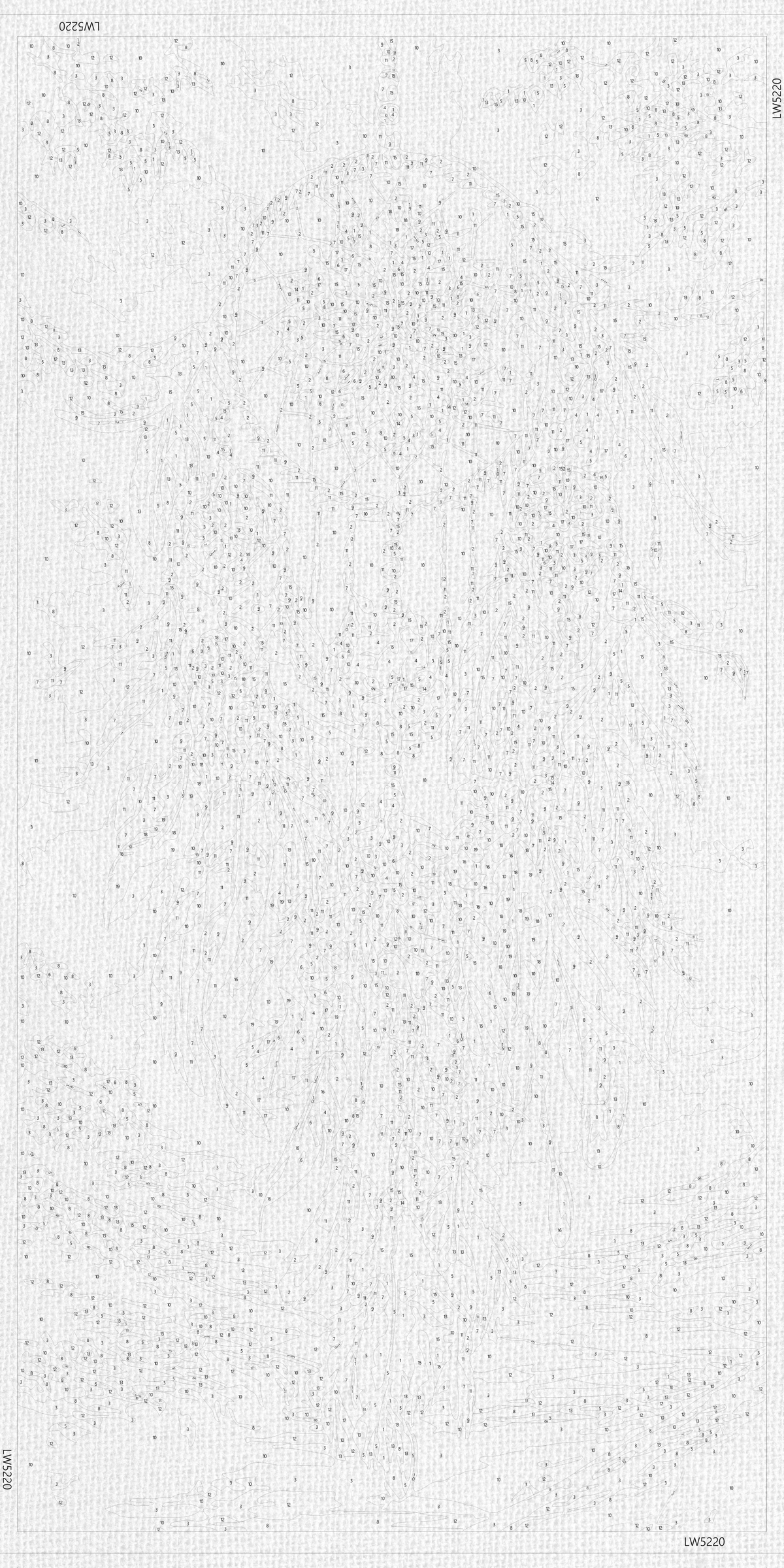 Pictură pe numere pe șasiu 40×80 cm – Prinzător de vise cu culori metalice – Peisaj – LW 5220