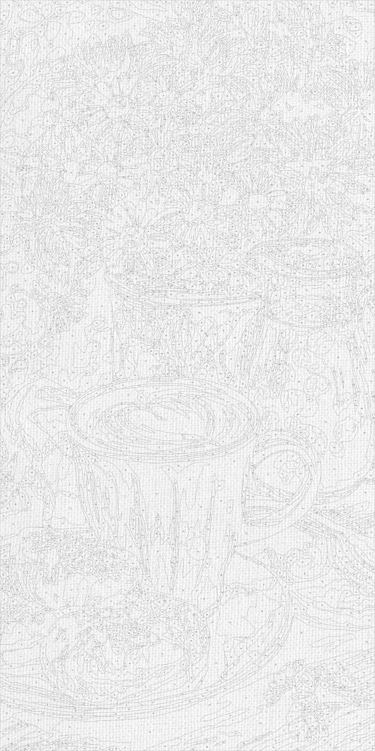 Pictură pe numere pe șasiu 40×80 cm – Cafea de dimineață cu gogoașă și flori – Flori/Natură statică – LW 5243