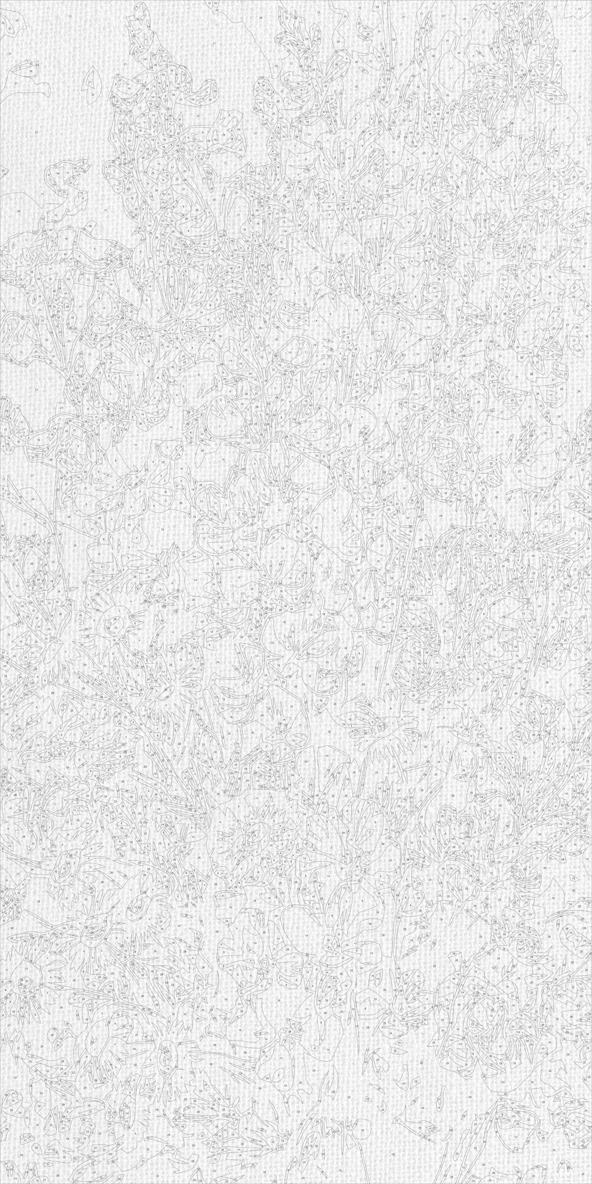 Pictură pe numere pe șasiu 40×80 cm – Simfonie însorită – Flori – LW 5245