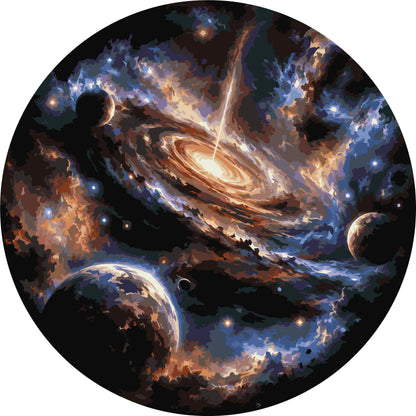 Pictură pe numere rotundă Ø45 cm – În inima universului – Spațiu – OR 2039