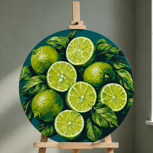 Pictură pe numere rotundă – lime zemos