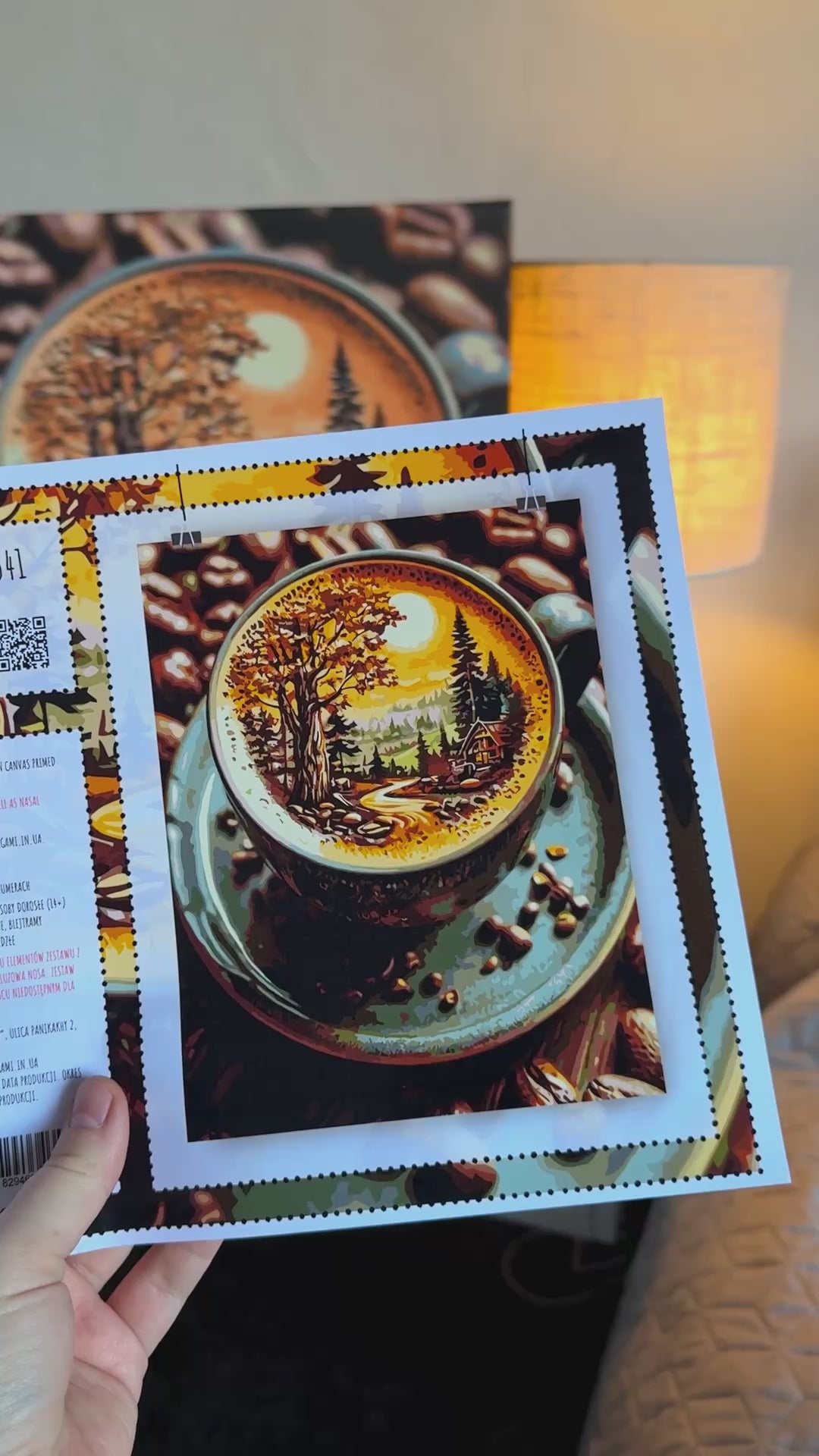 Pictură pe numere – cafea cu aromă de pădure